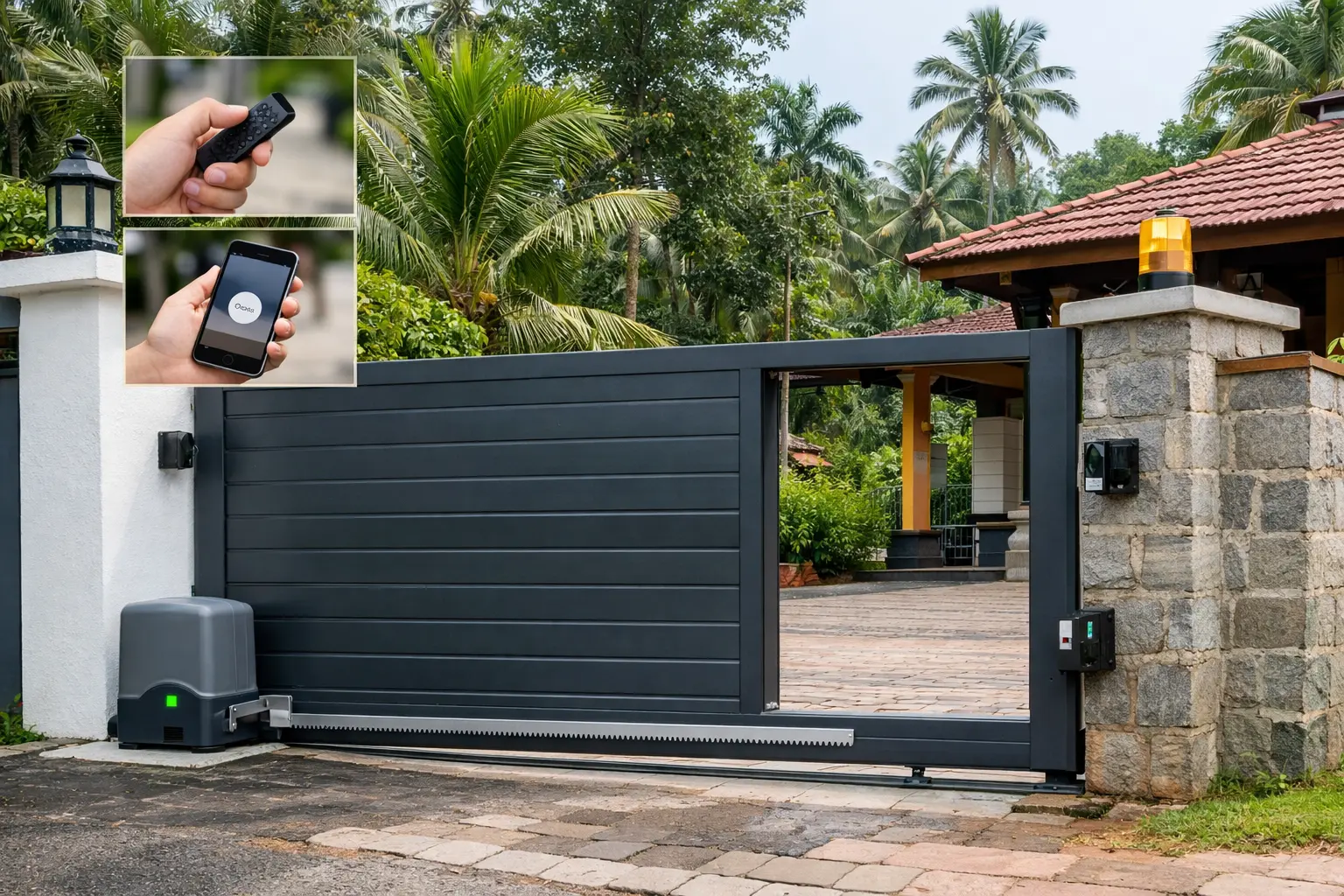 Smart Gate Automation Automatic Remote Gate - smartaiqtechnologies